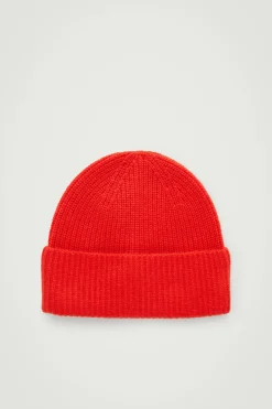 Damen COS Mützen, Schals & Handschuhe | Kaschmir*GERIPPTE BEANIE AUS WOLL-KASCHMIR-MIX