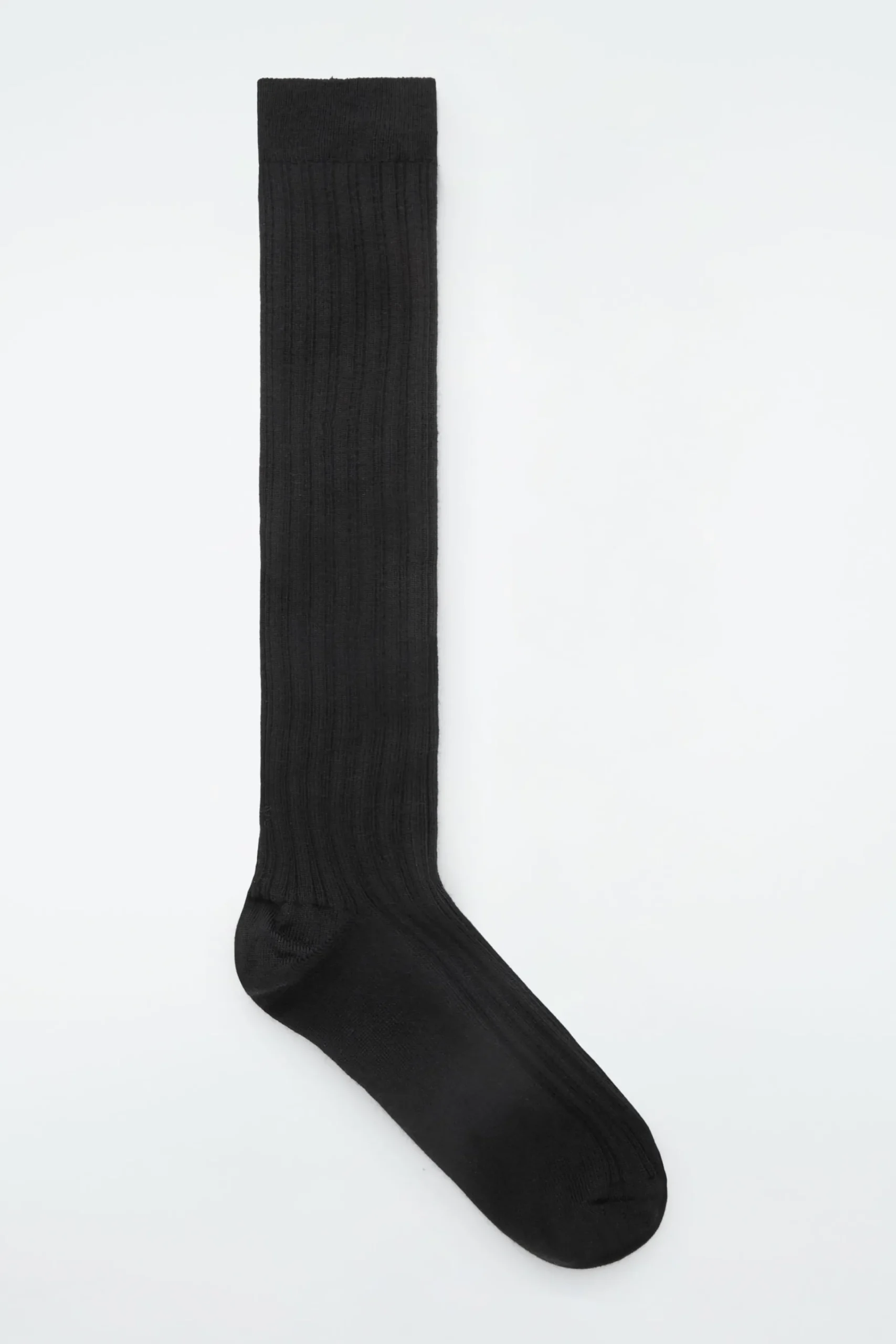 Damen COS Socken*GERIPPTE KNIESTRÜMPFE AUS MERINOWOLLE