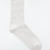 Damen COS Socken*GERIPPTE SOCKEN AUS LUREX