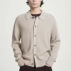 Herren COS Strickjacken | Strickmode*GERIPPTE STRICKJACKE AUS WOLLE UND KASCHMIR
