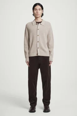 Herren COS Strickjacken | Strickmode*GERIPPTE STRICKJACKE AUS WOLLE UND KASCHMIR