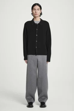 Herren COS Strickjacken | Kaschmir*GERIPPTE STRICKJACKE AUS WOLLE UND KASCHMIR