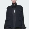 Damen COS Strickmode*GERIPPTE UTILITY-WESTE AUS MERINOWOLLE