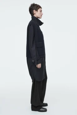 Damen COS Strickmode*GERIPPTE UTILITY-WESTE AUS MERINOWOLLE