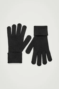 Herren COS Mützen, Schals & Handschuhe*GERIPPTE WOLLHANDSCHUHE