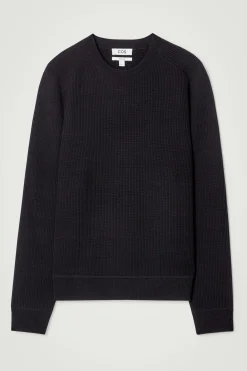 Herren COS Pullover | Strickmode*GERIPPTER PULLOVER AUS MERINOWOLLE