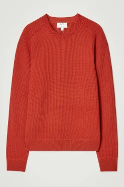 Herren COS Pullover | Strickmode*GERIPPTER PULLOVER AUS MERINOWOLLE