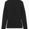 Damen COS Kaschmir | Strickmode*GERIPPTER ROLLKRAGENPULLOVER AUS KASCHMIR