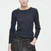 Damen COS Oberteile*GERIPPTES LANGARMSHIRT AUS JERSEY