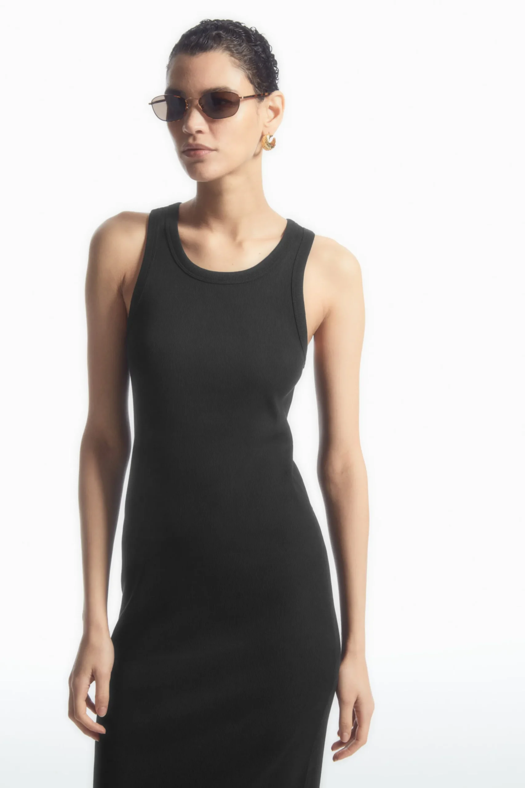 Damen COS Kleider*GERIPPTES SCHLAUCHKLEID