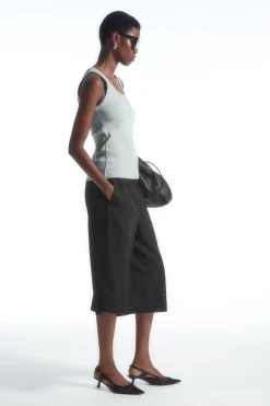 Damen COS Oberteile*GERIPPTES TANKTOP MIT RUNDHALSAUSSCHNITT