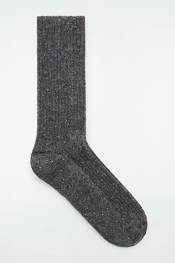 Damen COS Socken*GESPRENKELTE SOCKEN AUS RIPPSTRICK