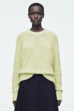 Damen COS Strickmode*GESPRENKELTER PULLOVER AUS MOHAIR-MIX