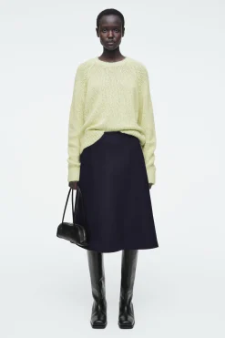 Damen COS Strickmode*GESPRENKELTER PULLOVER AUS MOHAIR-MIX