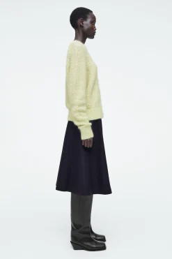 Damen COS Strickmode*GESPRENKELTER PULLOVER AUS MOHAIR-MIX