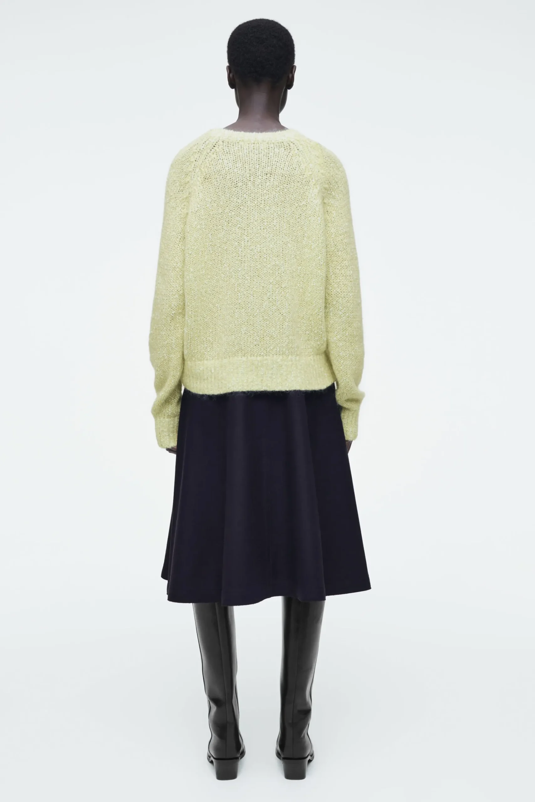 Damen COS Strickmode*GESPRENKELTER PULLOVER AUS MOHAIR-MIX