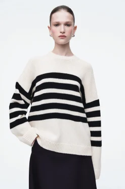 Damen COS Strickmode*GESTREIFTER WOLLPULLOVER