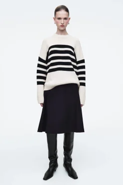 Damen COS Strickmode*GESTREIFTER WOLLPULLOVER