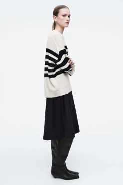 Damen COS Strickmode*GESTREIFTER WOLLPULLOVER
