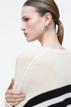 Damen COS Strickmode*GESTREIFTER WOLLPULLOVER