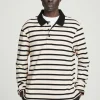 Herren COS Poloshirts*GESTREIFTES LANGÄRMLIGES POLOSHIRT