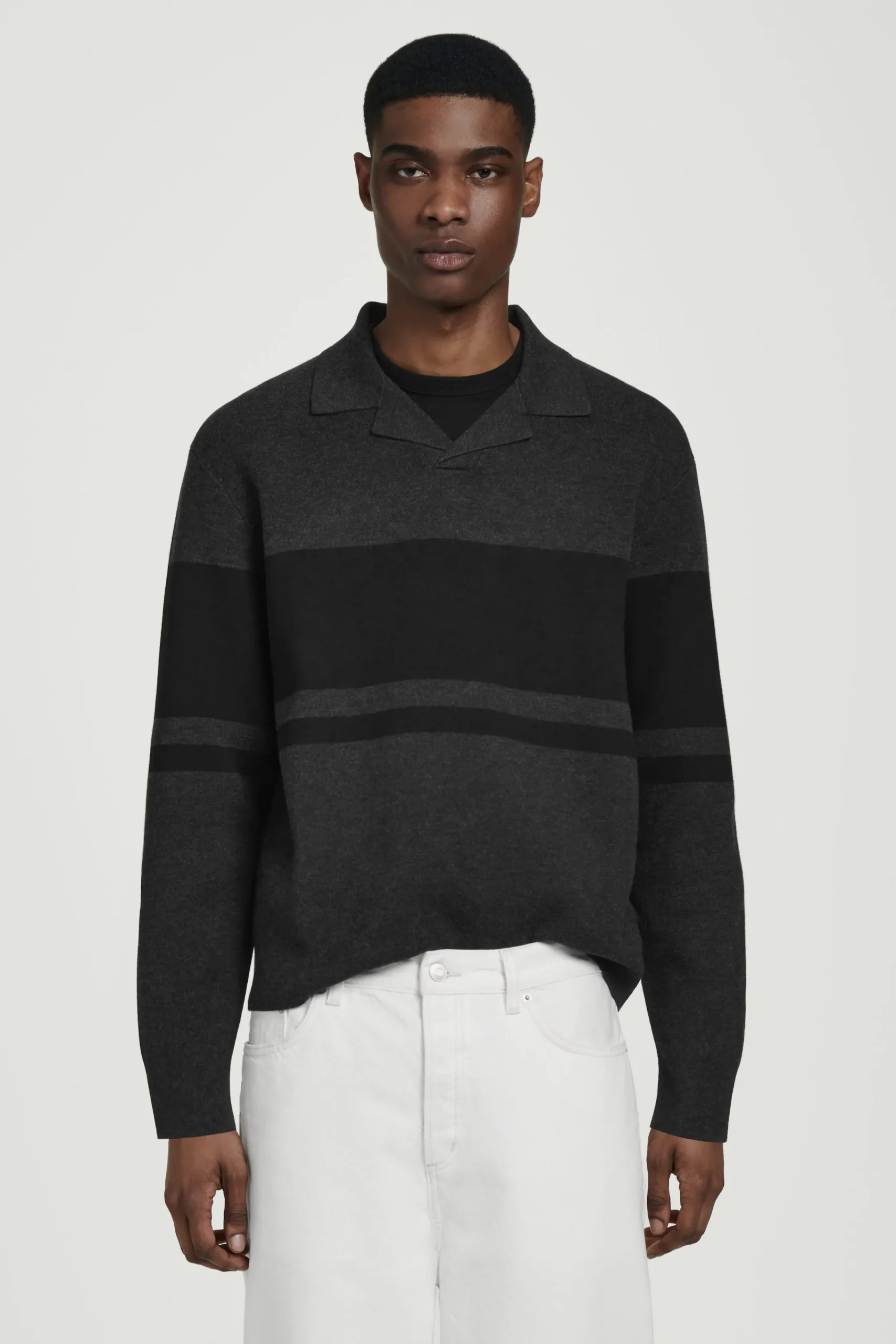 Herren COS Poloshirts | Pullover*GESTREIFTES POLOSHIRT AUS DOUBLEFACE-STRICK