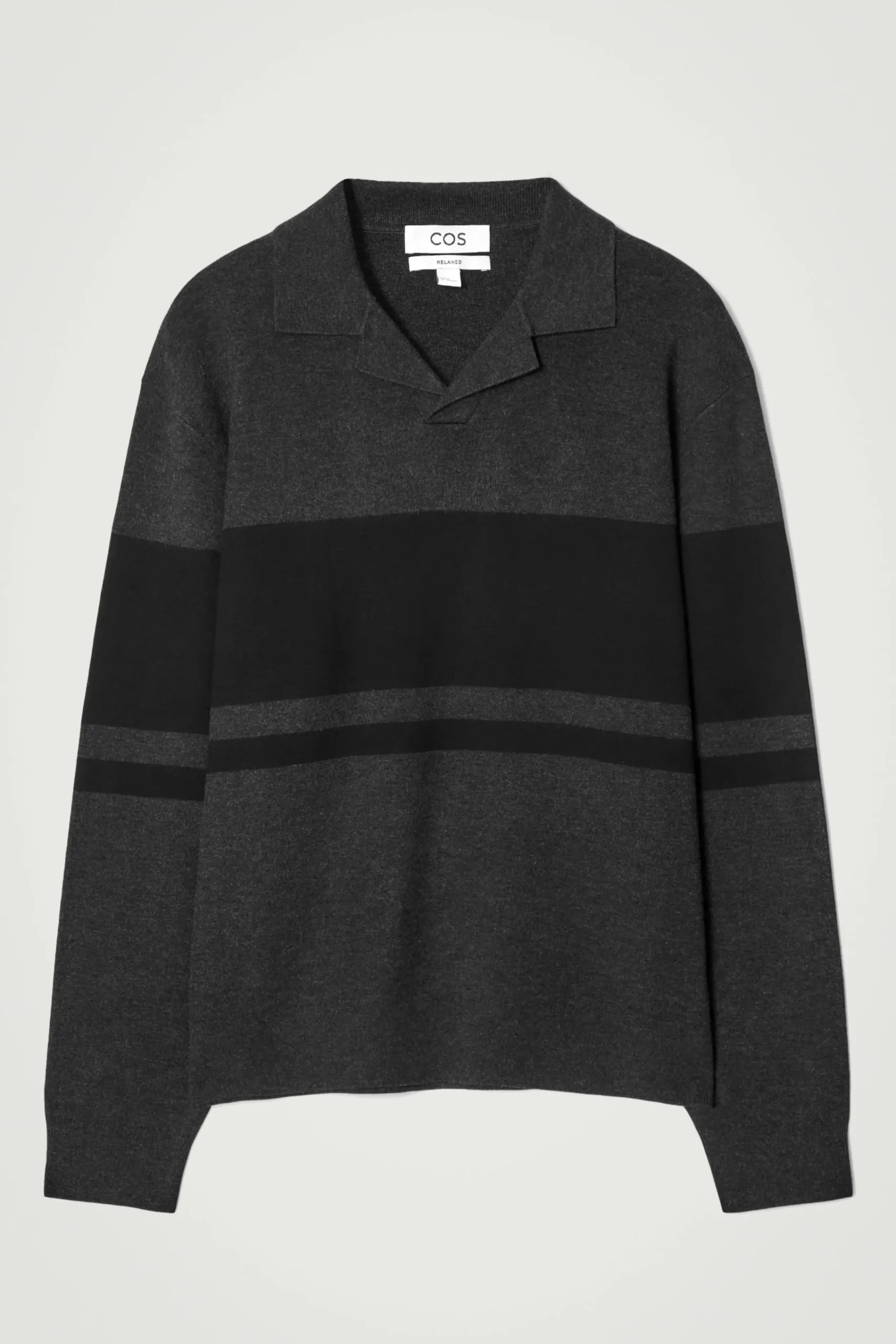 Herren COS Poloshirts | Pullover*GESTREIFTES POLOSHIRT AUS DOUBLEFACE-STRICK