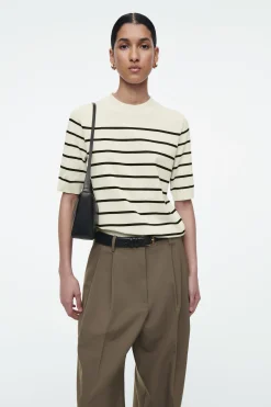 Damen COS T-Shirts | Oberteile*GESTRICKTES T-SHIRT MIT NORMALER PASSFORM