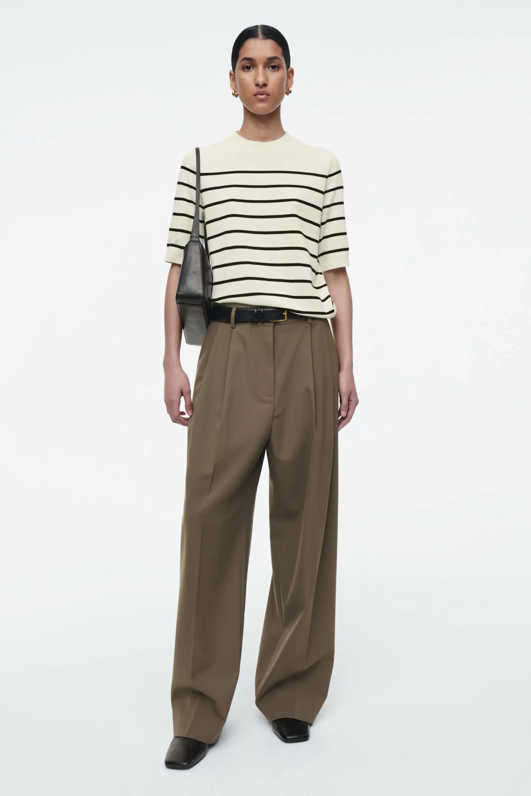 Damen COS T-Shirts | Oberteile*GESTRICKTES T-SHIRT MIT NORMALER PASSFORM