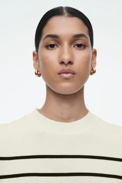 Damen COS T-Shirts | Oberteile*GESTRICKTES T-SHIRT MIT NORMALER PASSFORM