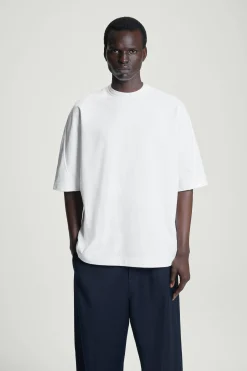 Herren COS T-Shirts & Tanktops*GEWICHTIGES OVERSIZED-T-SHIRT MIT KRAGEN