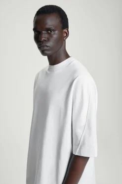 Herren COS T-Shirts & Tanktops*GEWICHTIGES OVERSIZED-T-SHIRT MIT KRAGEN
