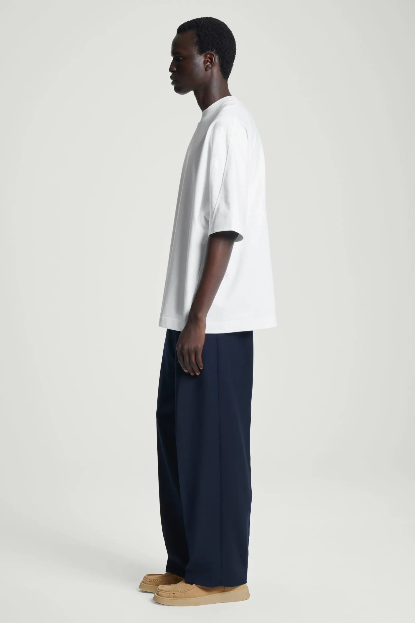 Herren COS T-Shirts & Tanktops*GEWICHTIGES OVERSIZED-T-SHIRT MIT KRAGEN