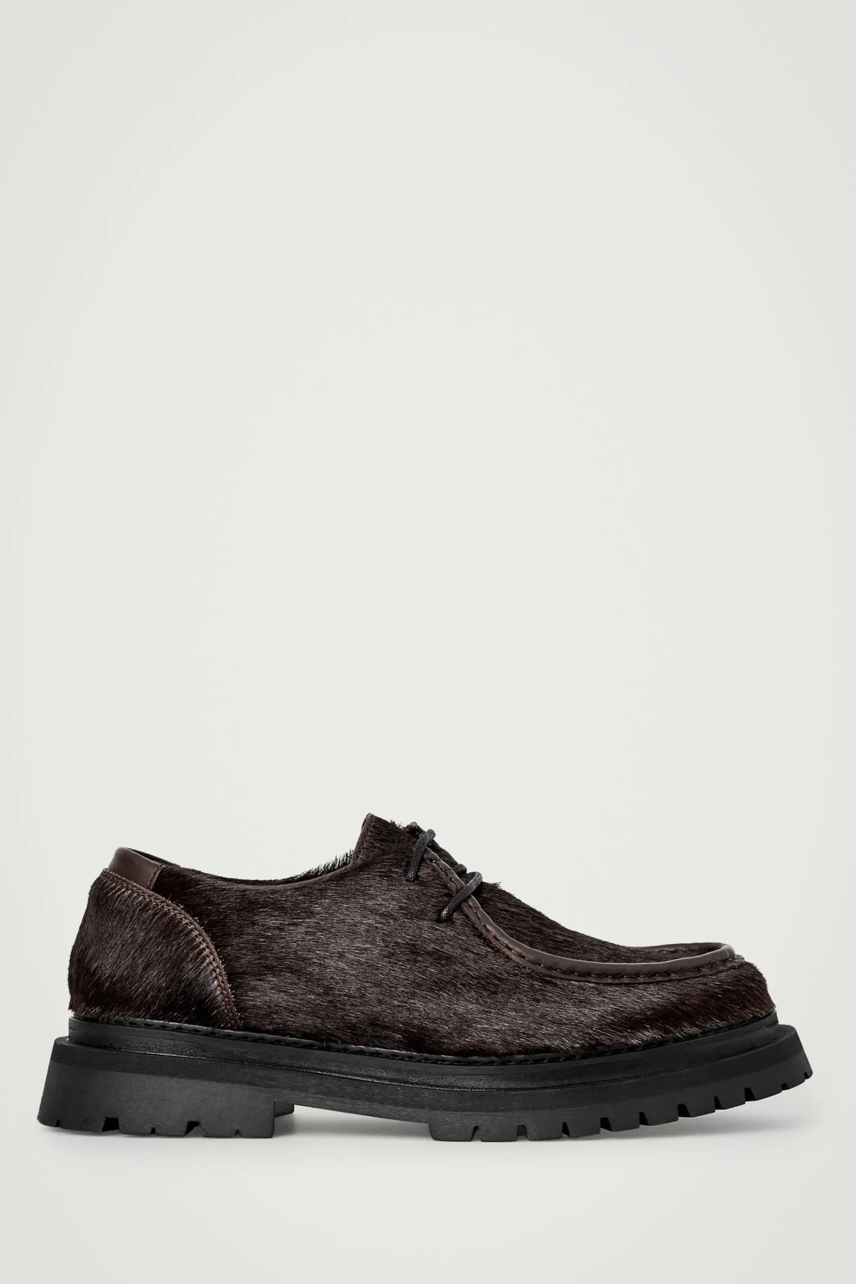 Herren COS Schuhe*GROBE DERBYS AUS PONYHAARLEDER