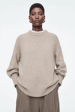 Damen COS Kaschmir | Strickmode*GROBSTRICKPULLOVER AUS KASCHMIR