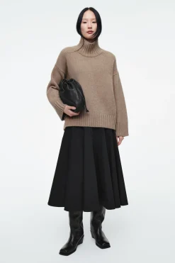 Damen COS Strickmode | Kaschmir*GROBSTRICKPULLOVER AUS KASCHMIR MIT ROLLKRAGEN