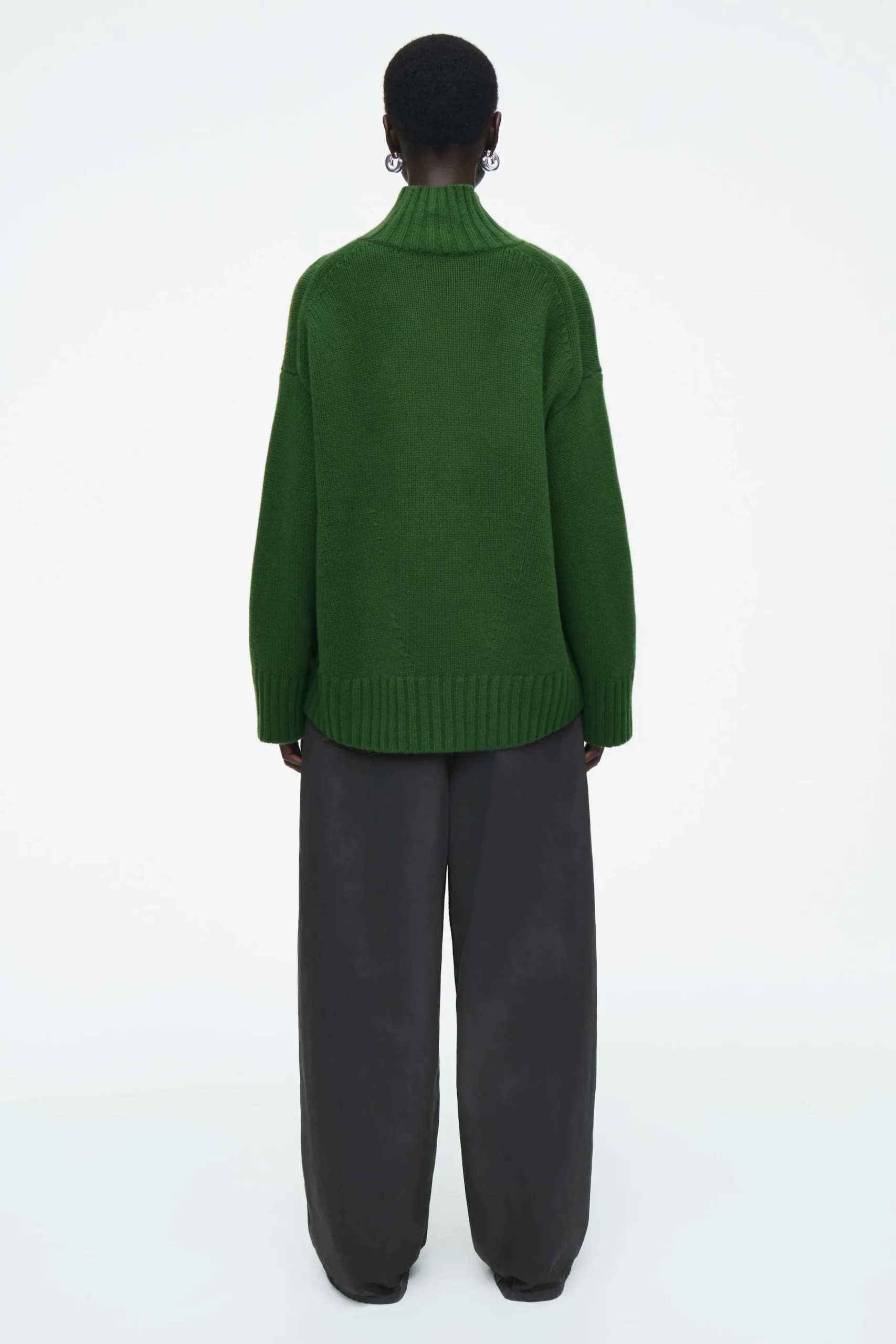 Damen COS Kaschmir | Strickmode*GROBSTRICKPULLOVER AUS KASCHMIR MIT ROLLKRAGEN