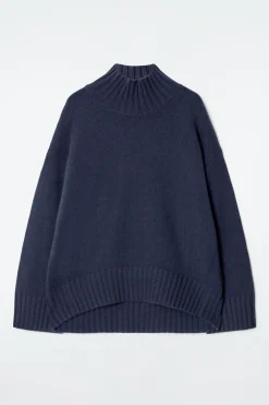 Damen COS Kaschmir | Strickmode*GROBSTRICKPULLOVER AUS KASCHMIR MIT ROLLKRAGEN
