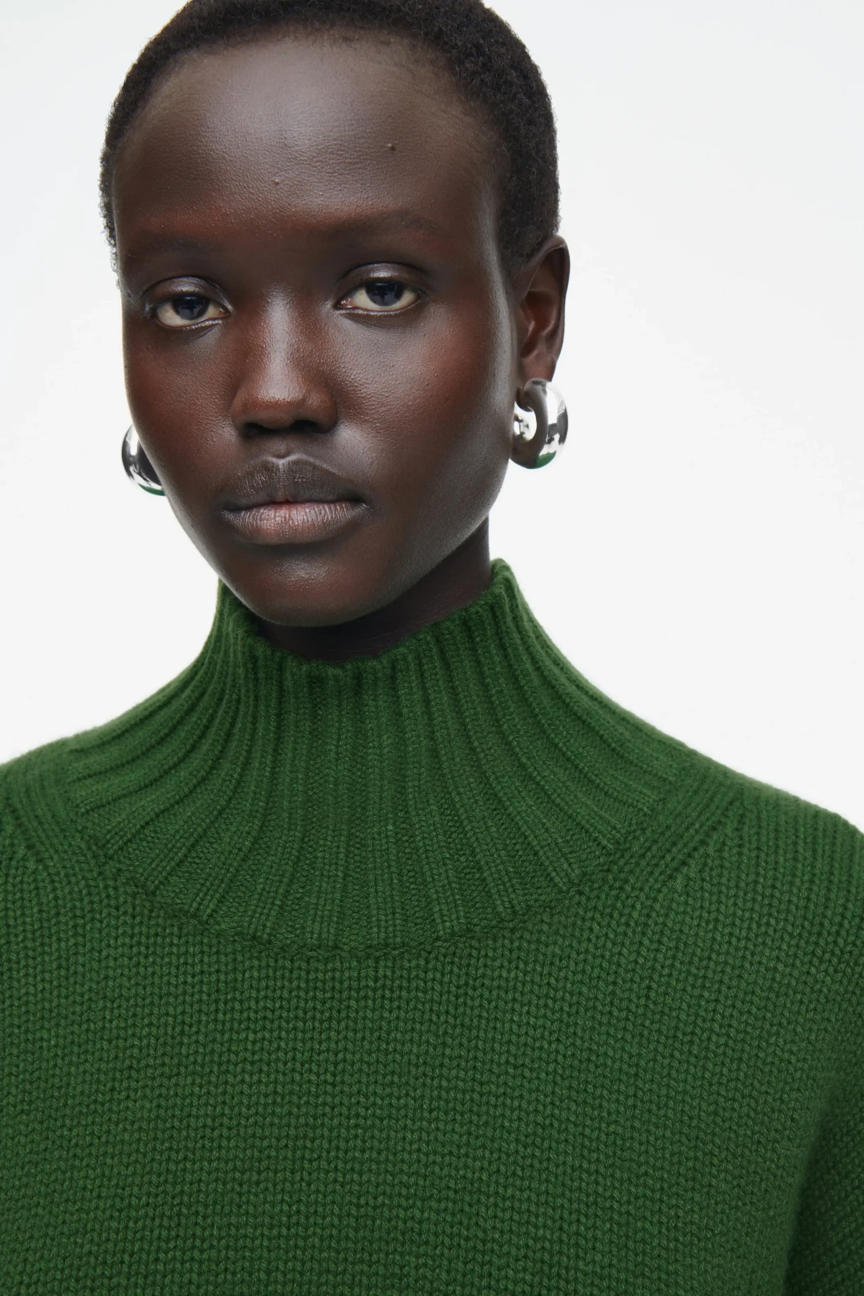 Damen COS Kaschmir | Strickmode*GROBSTRICKPULLOVER AUS KASCHMIR MIT ROLLKRAGEN