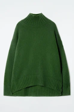 Damen COS Kaschmir | Strickmode*GROBSTRICKPULLOVER AUS KASCHMIR MIT ROLLKRAGEN