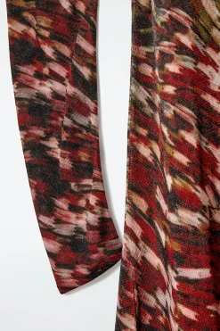 Damen COS Kleider | Strickmode*HALBTRANSPARENTES GESTRICKTES MAXIKLEID MIT PRINT