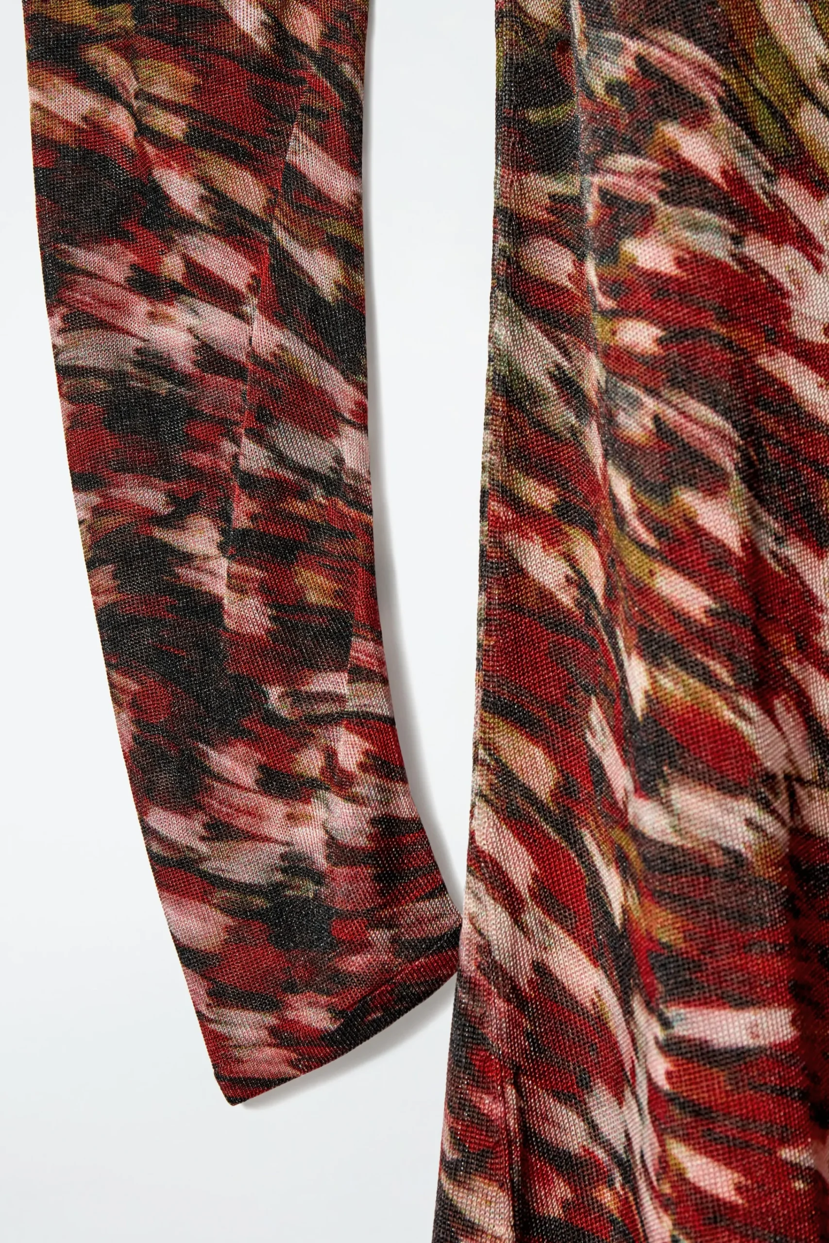 Damen COS Kleider | Strickmode*HALBTRANSPARENTES GESTRICKTES MAXIKLEID MIT PRINT