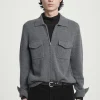 Herren COS Hemden | Pullover*HEMDJACKE AUS KASCHMIR MIT REISSVERSCHLUSS