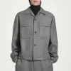 Herren COS Hemden | Mäntel & Jacken*HEMDJACKE AUS WOLLFLANELL