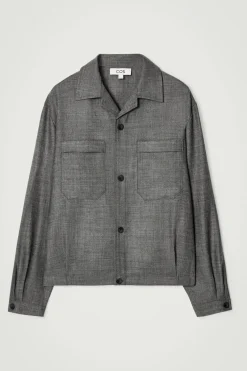 Herren COS Hemden | Mäntel & Jacken*HEMDJACKE AUS WOLLFLANELL