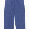 Damen COS Hosen*HOSE AUS DENIM MIT ELASTISCHEM BUND