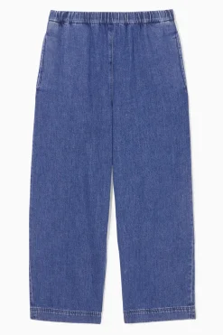 Damen COS Hosen*HOSE AUS DENIM MIT ELASTISCHEM BUND