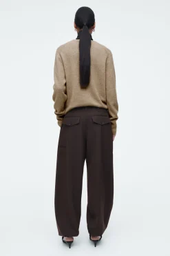 Damen COS Hosen*HOSE AUS TWILL MIT KORDELZUGBUND UND BARREL-BEIN