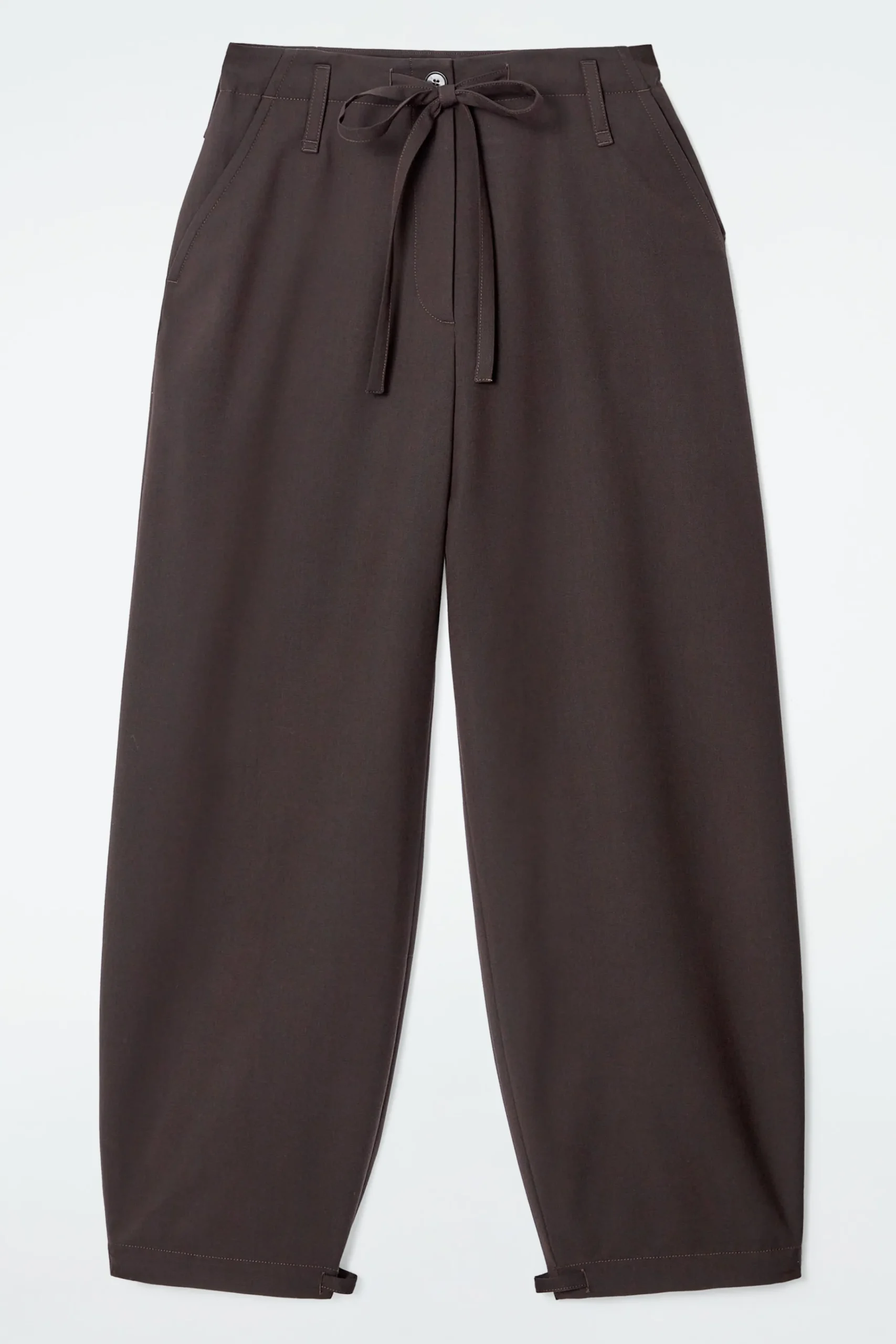 Damen COS Hosen*HOSE AUS TWILL MIT KORDELZUGBUND UND BARREL-BEIN