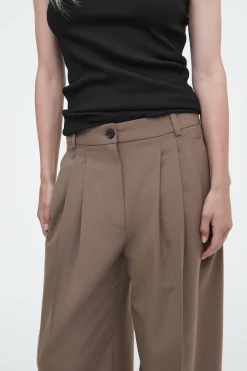 Damen COS Hosen*HOSE AUS WOLL-MIX MIT BARREL-BEIN UND FALTEN
